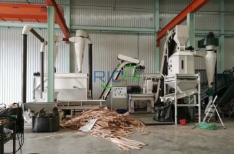2 T/H wood pellet production line in Canada