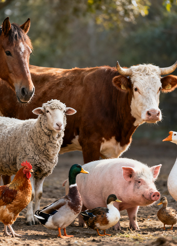 Many kinds of nutrient-rich animals feed production