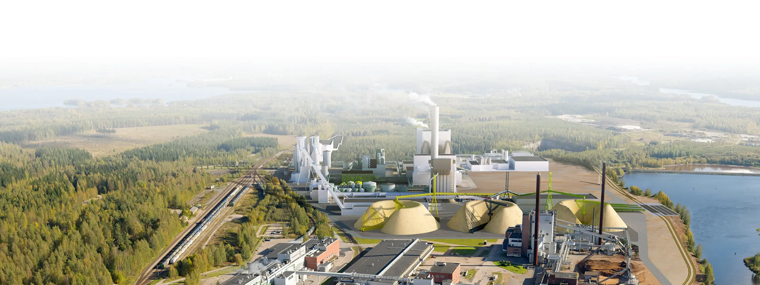 A high-output wood pellet production plant in Germany
