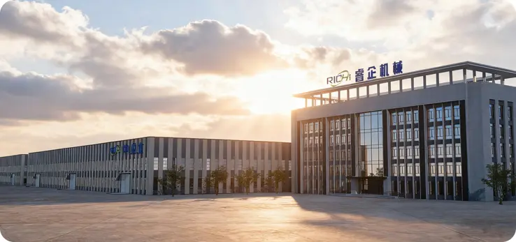 RICHI machinery under the blue sky and white clouds.