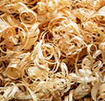 Wood shavings picture display