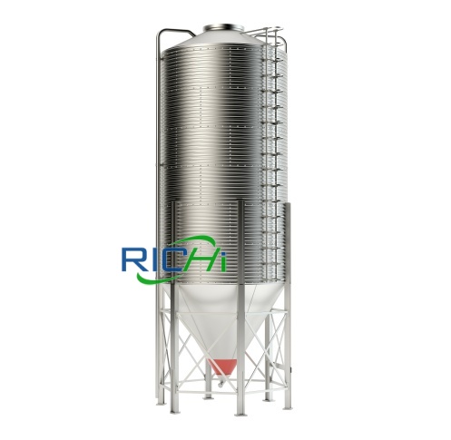 Biomass pellet stainless steel small silo unit