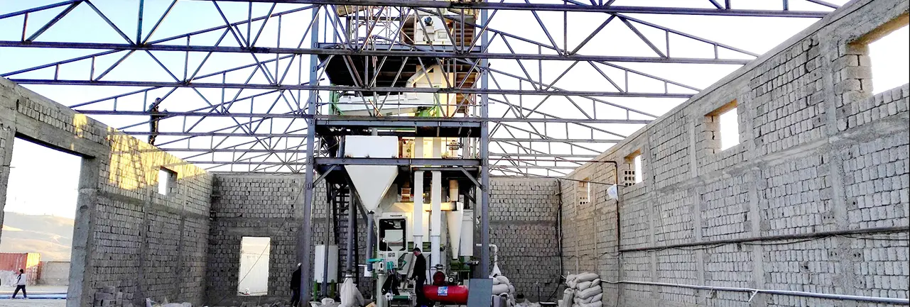 A construction site for 3-4T/H biomass pellet project.