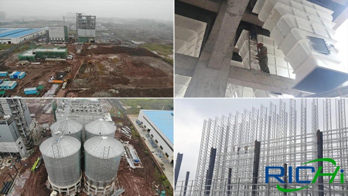 The construction phase of the 180,000-ton-per-year biomass pellet project in Pakistan