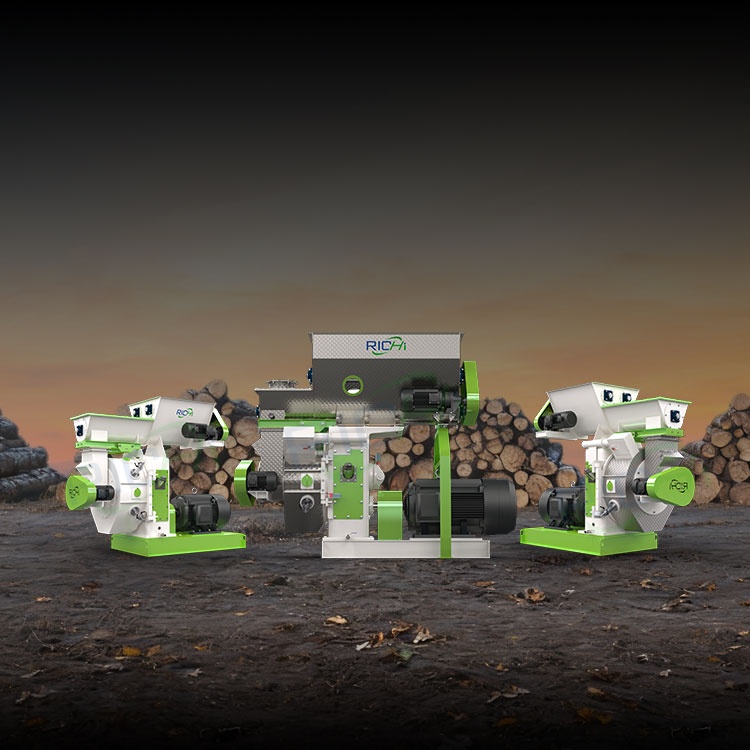 Different models of wood pellet machines