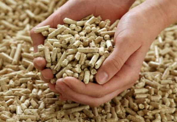 finished grass pellets showcase