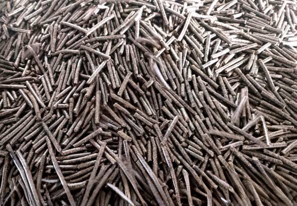 Husk pellets in production line