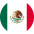 Mexico country round flag