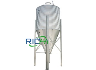 Miniature stainless steel storage cylinder with small capacity.