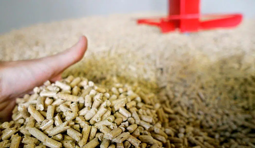 Compact and smooth rice straw pellets