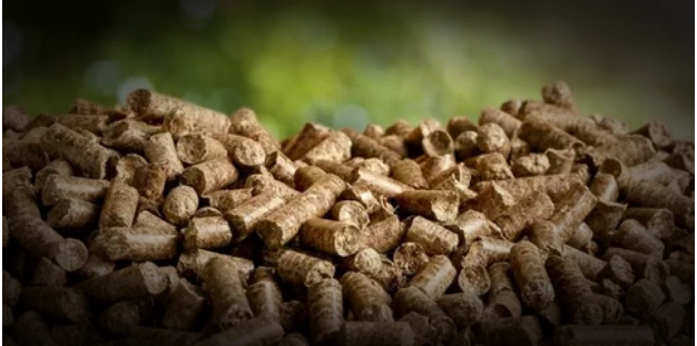 Perfectly uniform husk pellets produced by the husk pellet production line