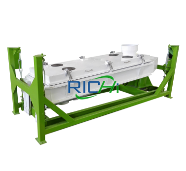 High-efficiency grass pellet grading screen.