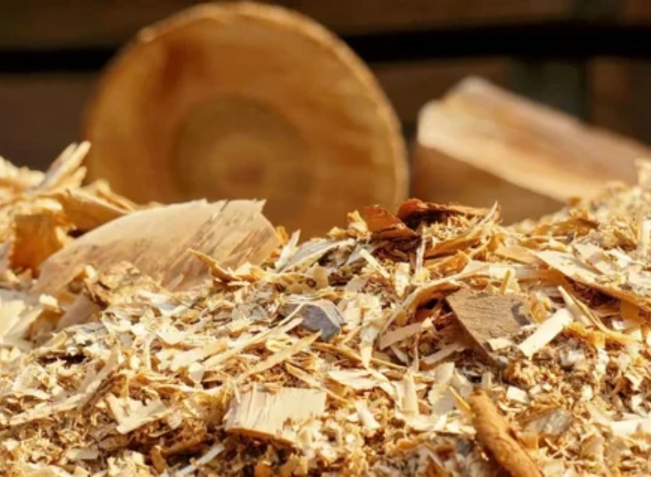 Golden sawdust