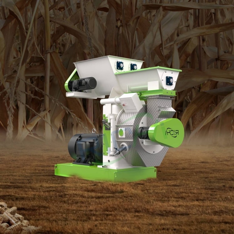 The straw pellet machine and the corn stalk raw materials