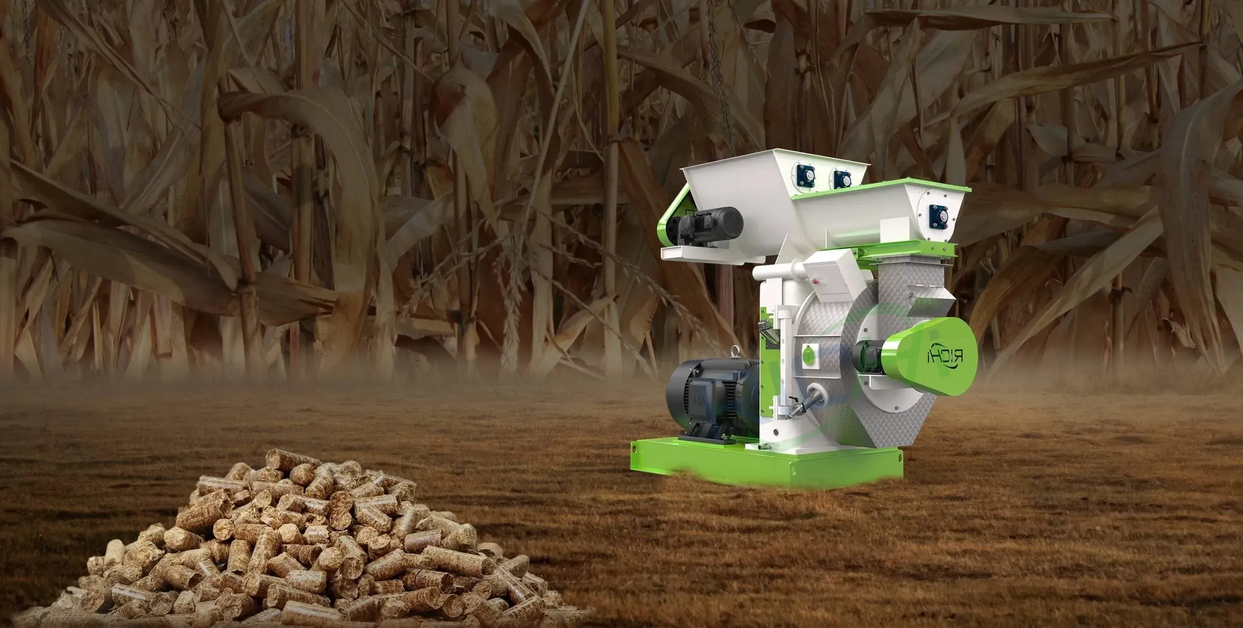 Straw pellet machine and perfect straw pellets