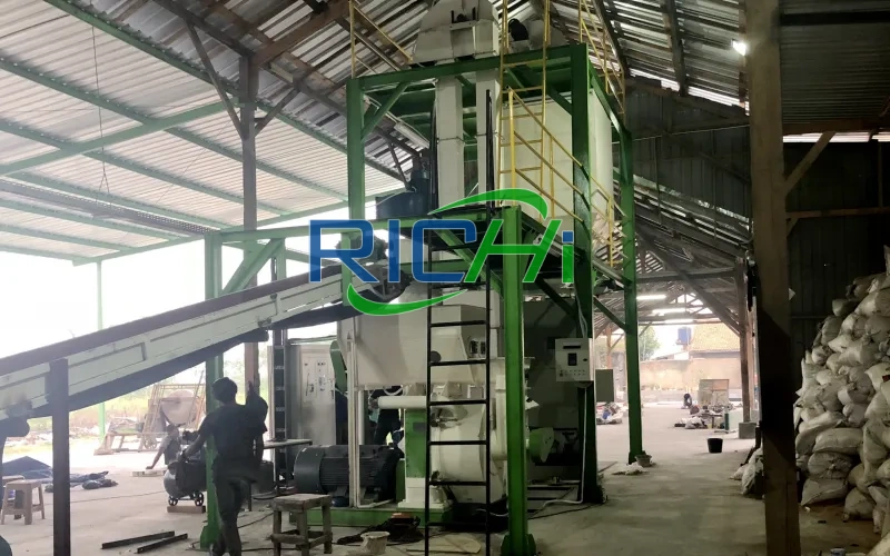1.8-2.0 T/H rice husk pellet plant in Indonesia