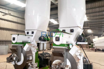 Large-scale wood chip pellet mill USA