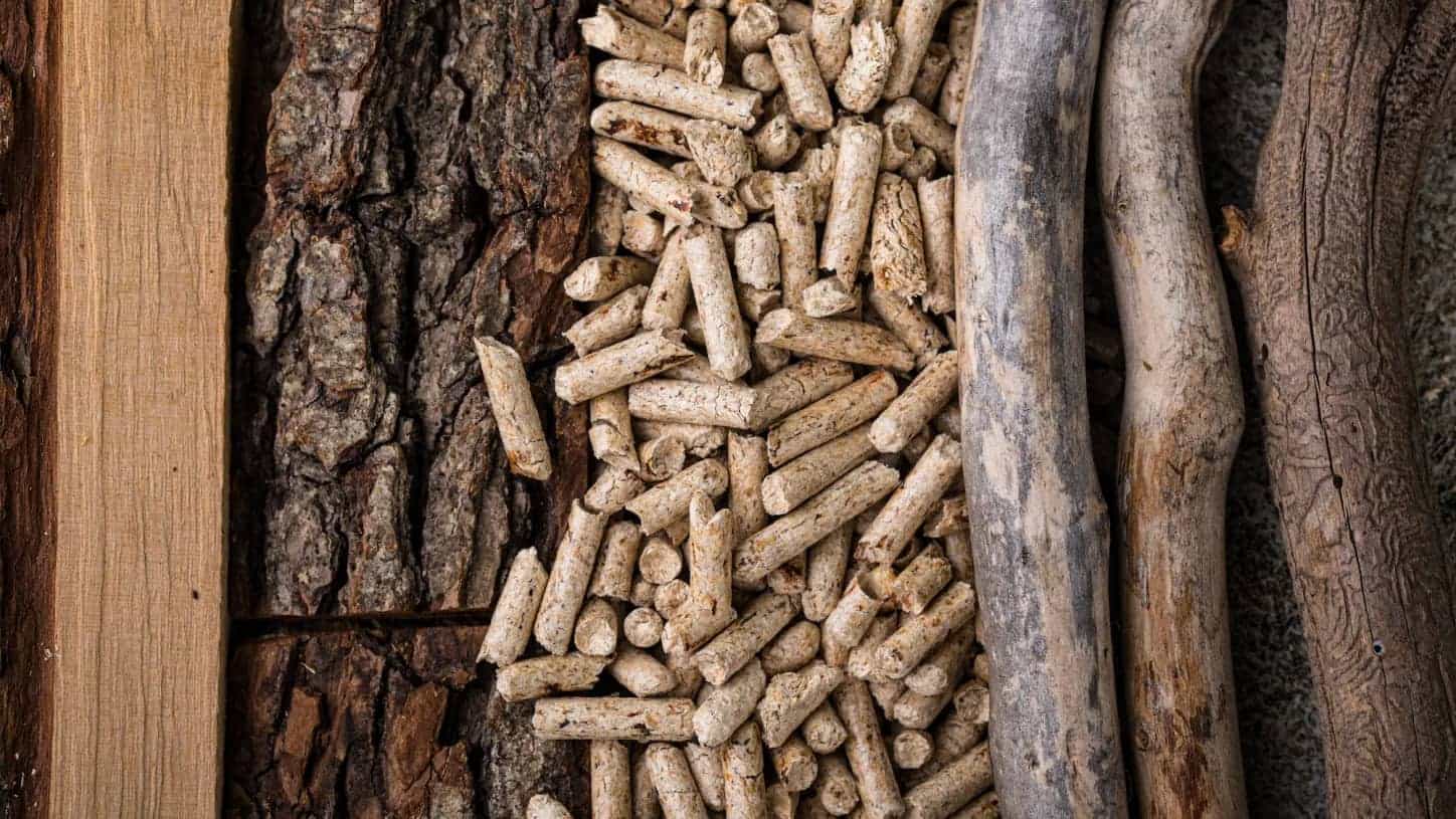 wood pellet and wood material