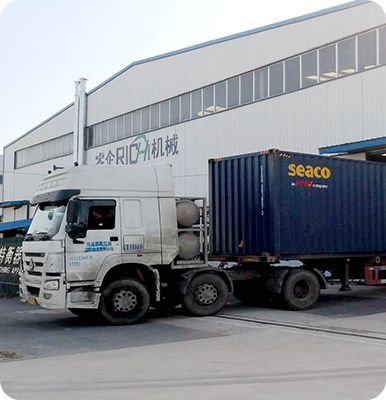 Shipment of biomass pellet machines.