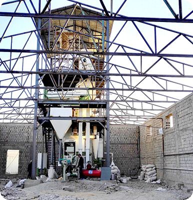 Turnkey project construction on site.