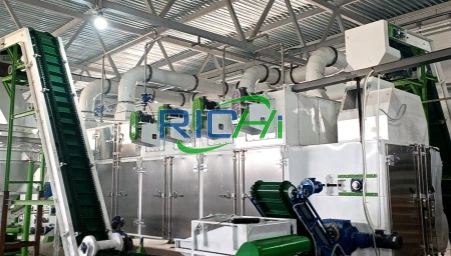 3-4 T/H Animal Feed Belt Dryer for Sale in Tanzania