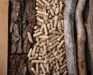 mixed wood pellets