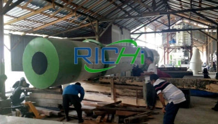 Large Capacity Sawdust Dryer for Sale in Indonesia