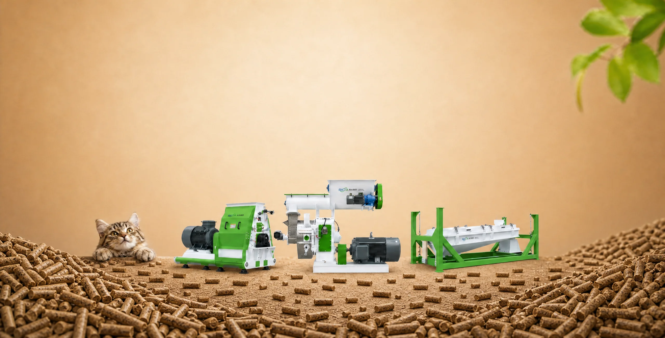 sawdust cat litter making machine