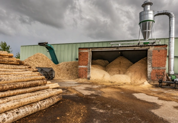 Wood processing plant